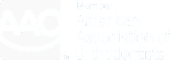 The Holt Orthodontics logo in Twinsburg, OH features the American Association of Orthodontists (AAO) emblem with "Member American Association of Orthodontists" in white text.